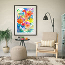 Flower Painting By Number Kit Acrylic Paints Set for Modern Wall Picture Craf