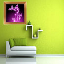 DIY-5D Diamond Embroidery Purple Butterfly Painting Cross Stitch Home Decor