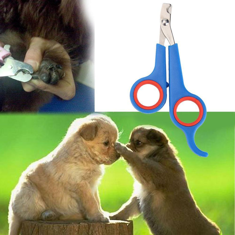 Stainless Steel Pet Nail Toe Scissors Dog Cat Claw Grooming Clipper (Blue)