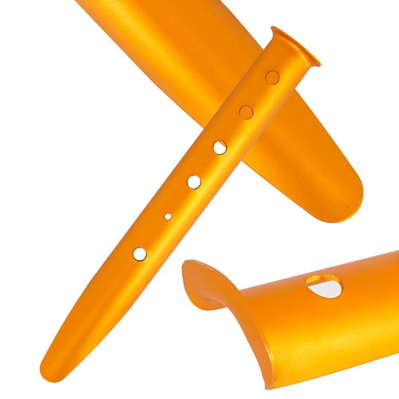Snow & Sand Tent Stakes Pegs - Aluminum Alloy U-Shaped Tent Pegs (Golden)