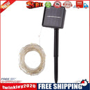 Solar Lamp Copper Wire Waterfall Fairy String Light Festival Decor (200LED)