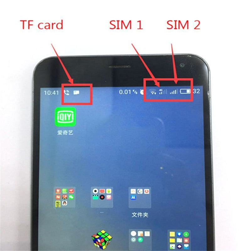 Android Phone Dual SIM Card Adapter Nano Cato Micro SD Extender Hybrid Sim Slot