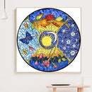5D DIY Sun Moon Full Round Drill Diamond Painting Kit Mosaic Craft (A3346) Newly