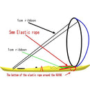 42 Inch Folding Kayak Wind Paddle Sailing Popup Sail w/Clear Window(Blue) Newly