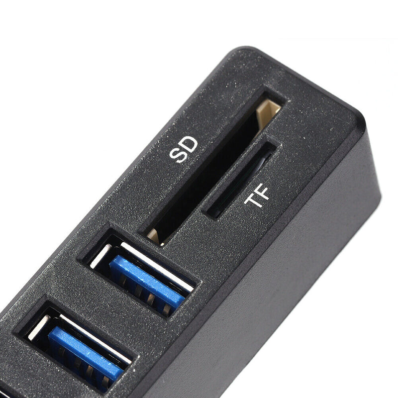 USB 2.0 HUB Adapter Multiple USB Splitter Power Hub Card Reader (8 Ports)