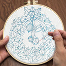 Handmade Christmas Embroidery Merry Christmas Cross Stitch Kit Embroidery Hoop