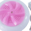 Mini Ultrasonic Turbo Washing Machine Removes Dirt Travel Washer (Pink) Newly
