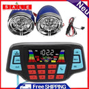 Tuankay Motorcycle Handlebar Audio System Bluetooth USB TF FM Radio MP3 Speakers