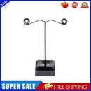 Acrylic Metal Stud Earring Display Rack Stand Jewelry Holder (Black S)