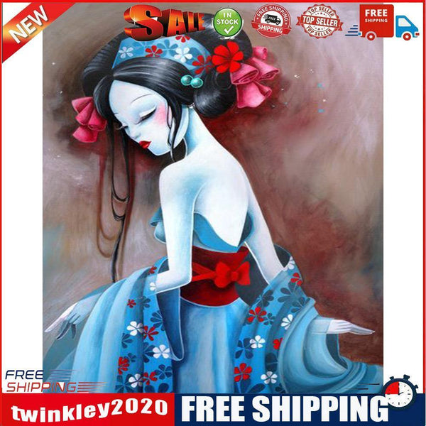 Dancing Girl Oil Paint By Numbers Kits Canvas Drawing DIY Coloring Picture
