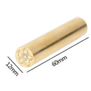 Portable Cylindrical Brass Document Envelope Custom Sealing Stamp Seal Wax Pa