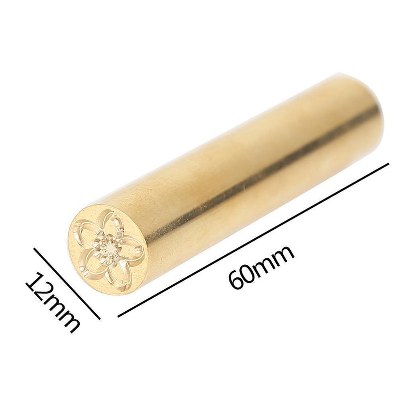 Portable Cylindrical Brass Document Envelope Custom Sealing Stamp Seal Wax Pa