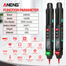 A3008 Digital NCV Multimeter Pen Intelligent 6000 Counts Voltage Diode Tester