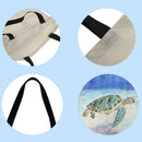Sea turtlePrinted Shoulder Shopping Bag Casual Large Tote Handbag (40*40cm)