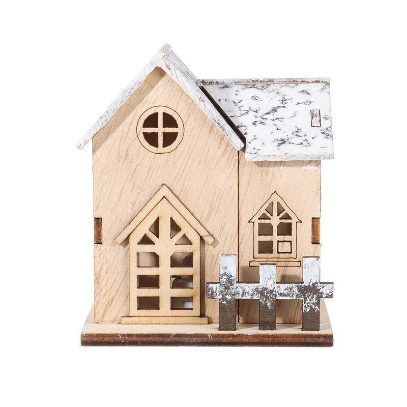 Wedding Party Tree Hanging LED Light Lamp Xmas Ornament Christmas Wood House