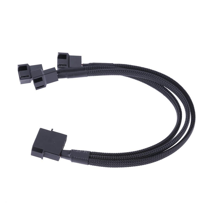 4pin IDE Molex to 3-Port 3Pin/4Pin Cooler Cooling Fan Splitter Power Cable