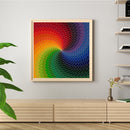 40x50cm Colorful DIY Paint By Numbers Kit Rotating Rainbow Abstract Decor Gift
