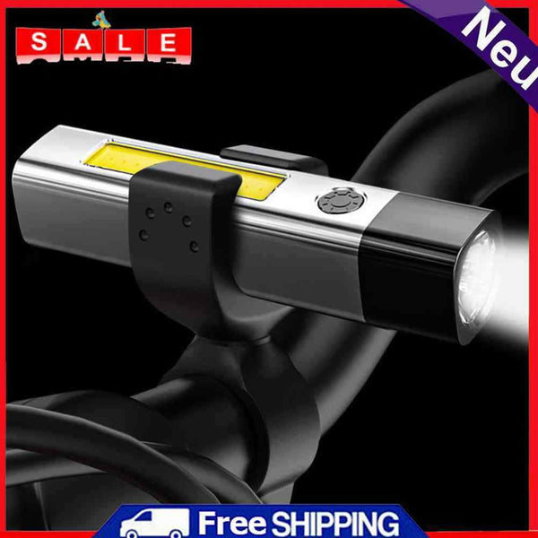 LED COB Flashlight USB Rechargeable 2 Mode Outdoor Camping Cycling Wall