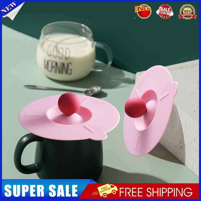 #A Cute Leak Proof Cup Lid Dustproof Cup Dust Cover Glass Mugs Cap for Glass Mug