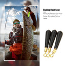 30/50pcs Fishing Float Seat Copper Head Rubber Drift Bobber Rotation Buoy Sea