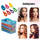 42pcs Heatless Hair Curling Rod Soft Flexible Hair Roller Curls Ribbon Random