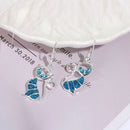 Women Fashion Trendy Jewelry Hook Ear Stud Opal Cat Earrings Drop Dangle