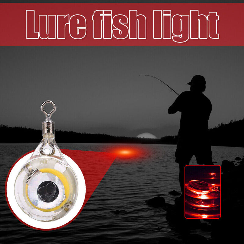 3pcs LED Attracting Fish Lamp Underwater Eye Shape Luminous Fishing Lure Light