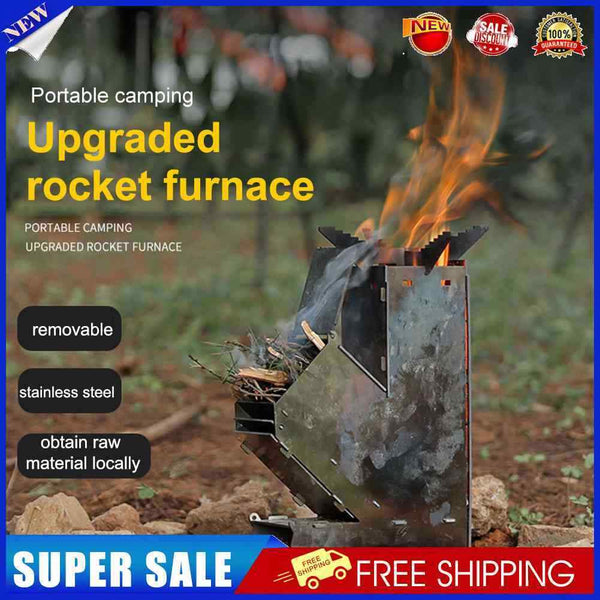 Outdoor Firewood Stove Camping Tent Picnic BBQ Travel Detachable Cooking Stoves