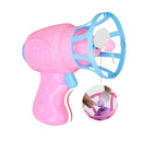 Plastic Electric Automatic Bubble Machine Fan Gun Blower Kids Playing Toys