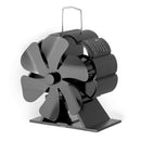 Fireplace Fan Efficient Heat Powered Stove Fan Log Wood Burner Black Fireplace