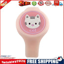 Silicone Mosquito Repellent Bracelet Kid Cartoon Wristband Watch (Cat)