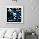 Full Cross Stitch Cotton Dragonfly and Word 11CT Handiwork DIY Stamped Craft Kit