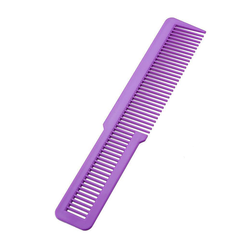 Hairdressing Carbon Anti-static Comb Wide Tooth Hair Clipper Comb (Purple)
