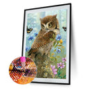 5D DIY Full Drill Diamond Painting Flower Owl Cross Stitch Embroidery Home