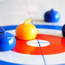 Foldable Tabletop Curling Game Family Board Game for Home School Travel