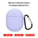 Silicone Protective Case Cover with Keychain for Redmi AirDots 3 Pro Access