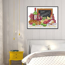 Partial Cross Stitch Handcraft 14CT Counted Wine Fruit Needlework Home Ornament