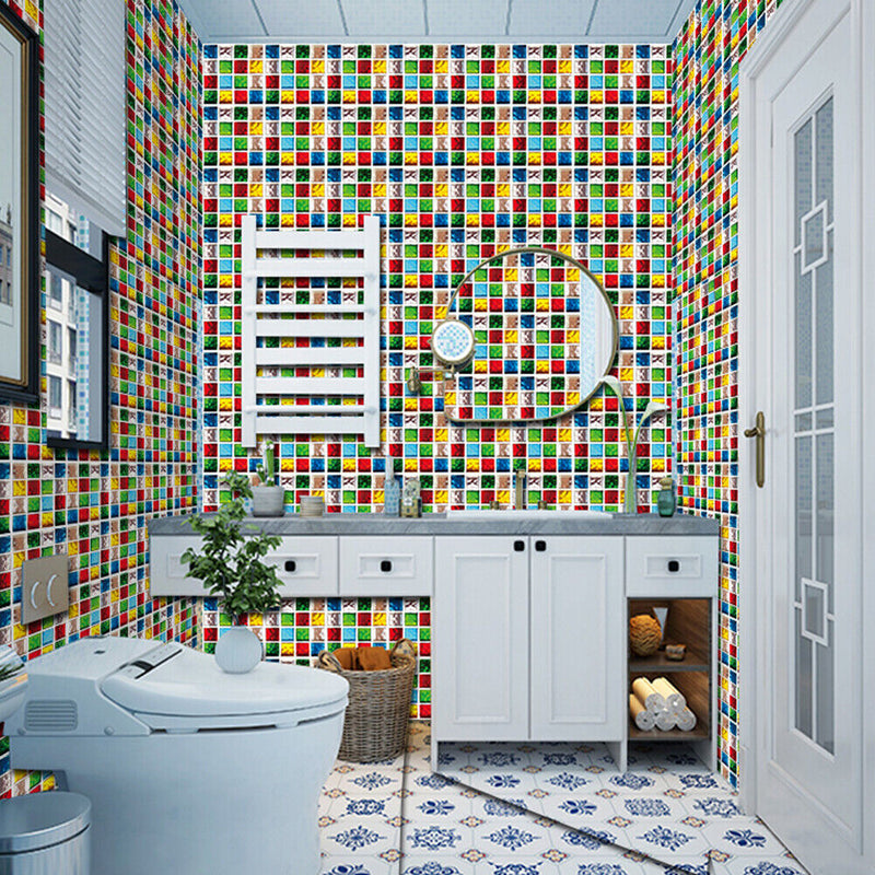Retro Floor Tiles Wall Stickers Self-adhesive Decals for Kitchen (MSC062) Newly