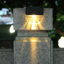 LED Solar Powered Fence Wall Lights Garden Lamp Step Path Decking Outdoor M0K5