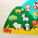 Kids DIY Felt Animal Tree Handmade Montessori Educational Toys (Grassland) Newly