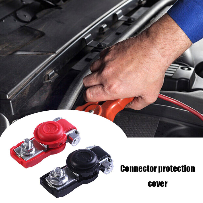 2pcs Battery Terminal Connector Cover Auto Car Clamps Insulating Protector Cap