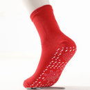 2pcs Unisex Winter Self-Heating Health Socks Pain Relief Stockings (Red) Newly