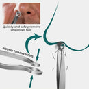 Best Universal Nose Hair Trimming Tweezer Steel Eyebrow Nose Hairs Cut 1 x F9X7