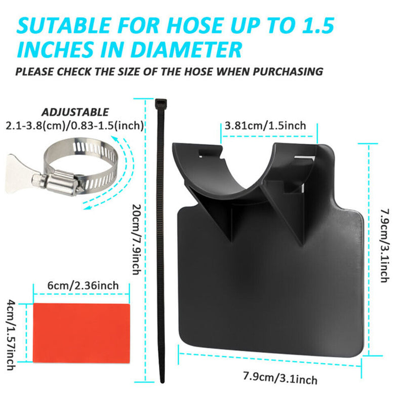 High Version Swimming Pool Pipe Fixing Holder Support for Intex (Black)