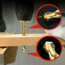 HSS Drill Bit Set Titanium Coated Drill Bits 3 - 8mm Plastic Drills Metal E6B4