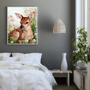 Oil Paint By Numbers Picture DIY Painting Little Deer Painting Kit Artwork