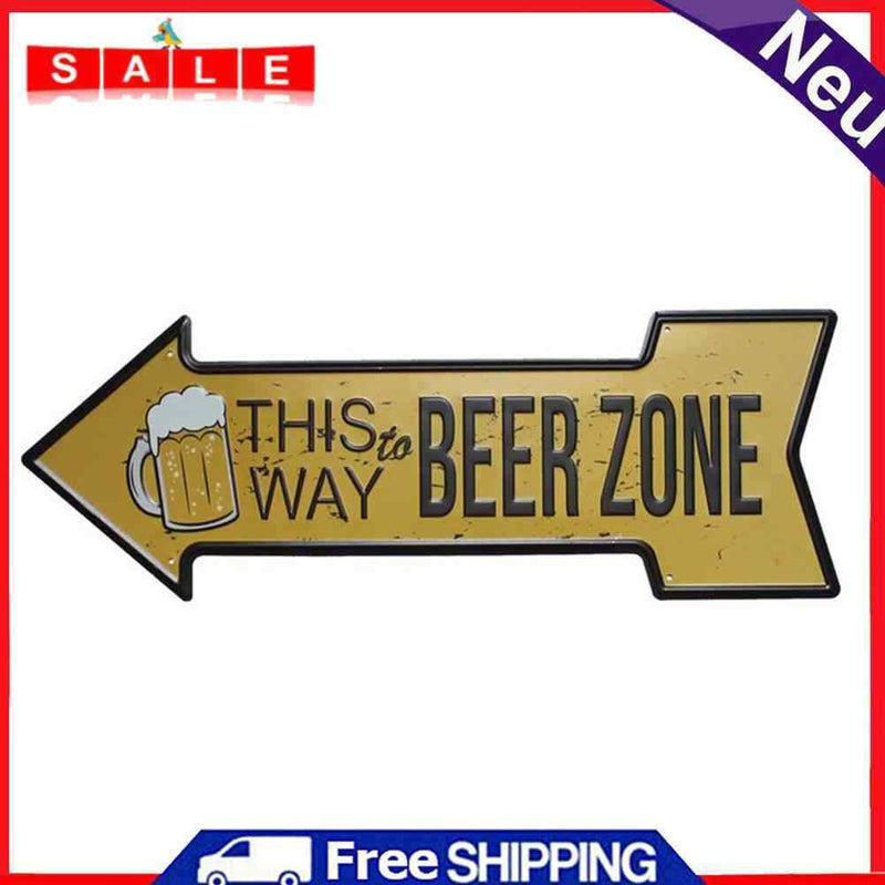 Tin Plates Wall Signs Retro Painting Beer Area Metal Plate Poster for Bar Craft