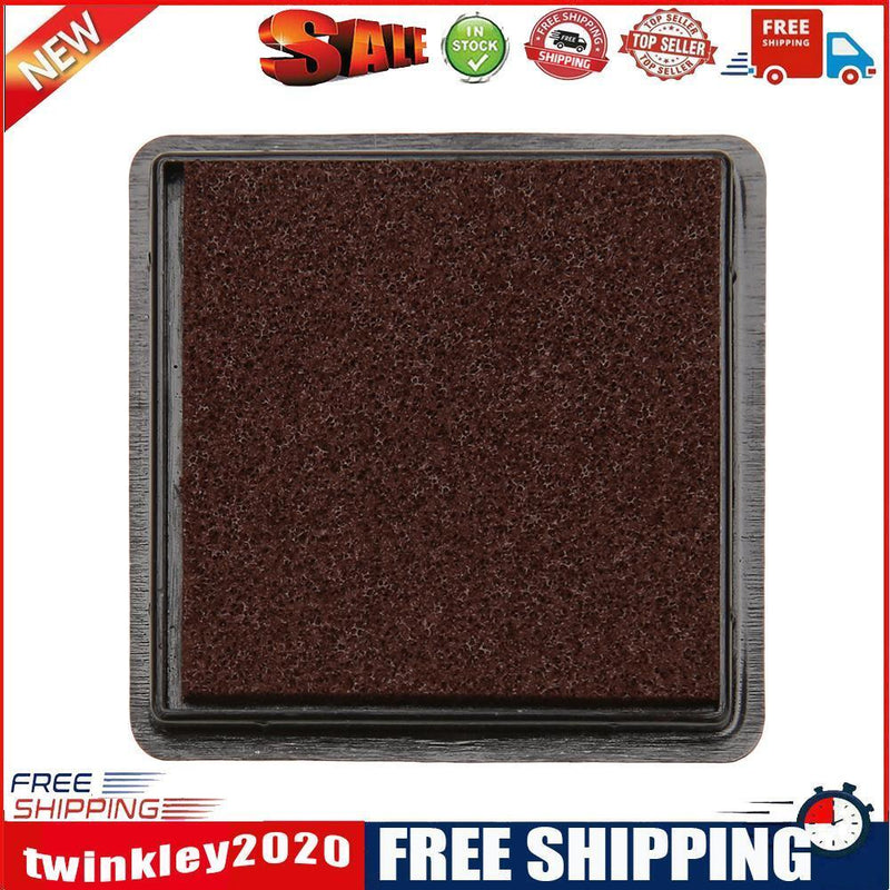 Fingerprint Square Stamp Inkpad for DIY Scrapbook Card Making Craft (Coffee