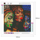 5D DIY Full Drill Diamond Painted Painted Face Unique Style Cross Stitch Mo