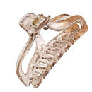 Fashion Women Clear Hollow Hair Clamps Ponytail Claw Hair Accessories (11)
